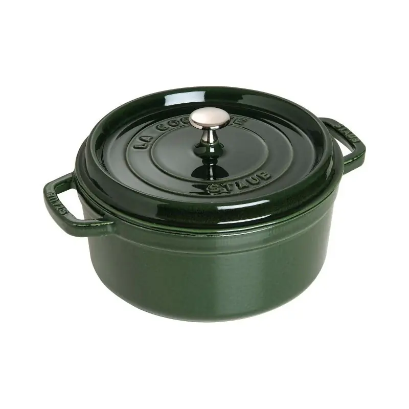 Prezzo Basso Staub Cocotte tonda 24 cm Verde Basilico