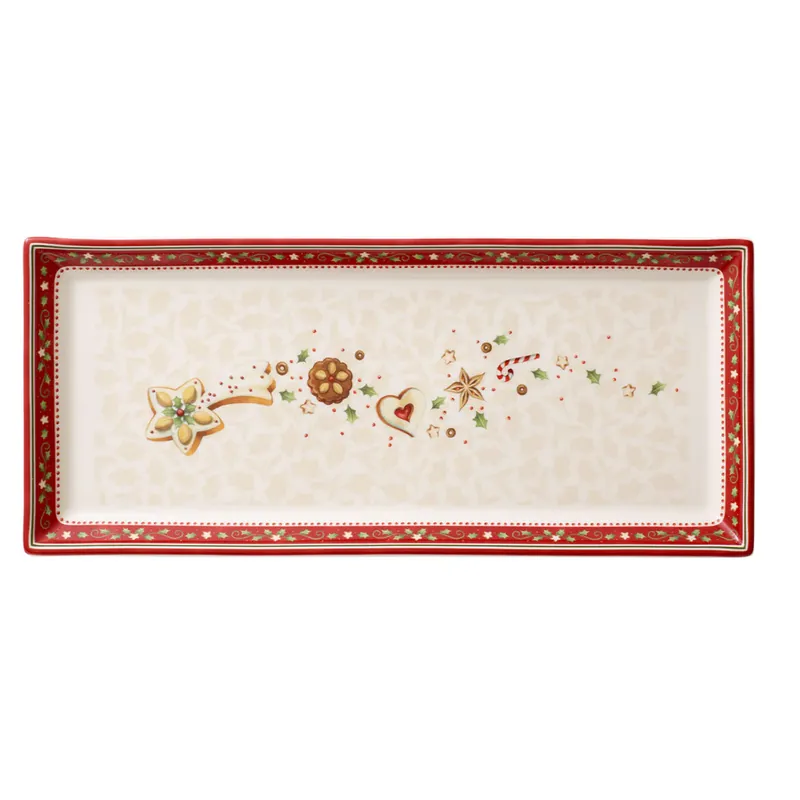 Villeroy & Boch Winter Bakery Delight Vassoio rettangolare 39x17 cm Popolare