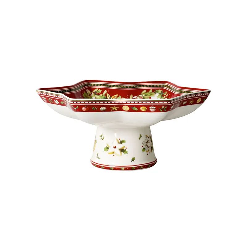 Vendita Finale Villeroy & Boch Winter Bakery Delight Alzata Stella su piedistallo 27 cm