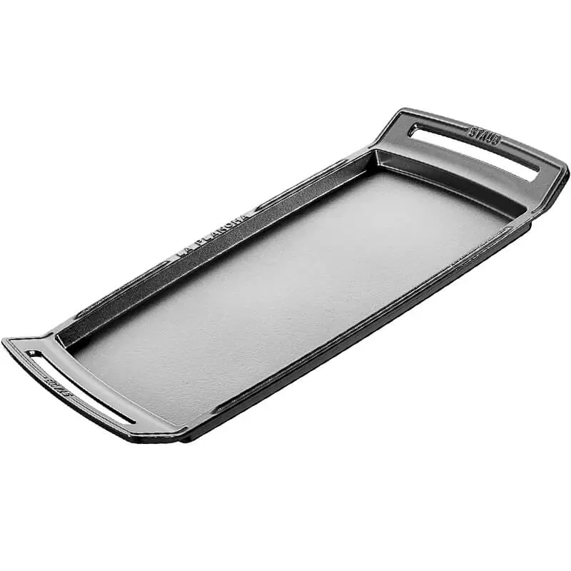 Staub Grill Piastra Liscia in Ghisa Nero 47 cm Prezzo Basso