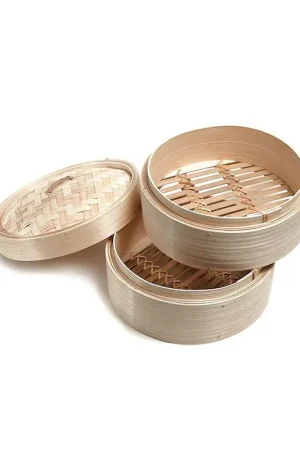 Più Venduto Maxwell & Williams Cuocivapore in Bamboo 3 scomparti D25cm