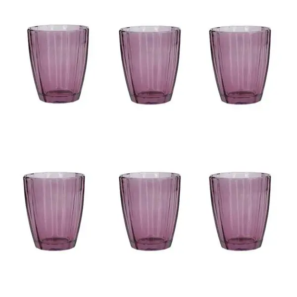 Prezzo Basso Rose e Tulipani Set 6 Bicchieri Acqua 32 cl Varie colorazioni