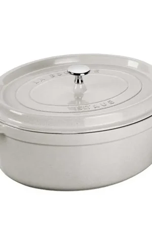 Staub Cocotte Ovale 29 cm Tartufo Bianco Sconto