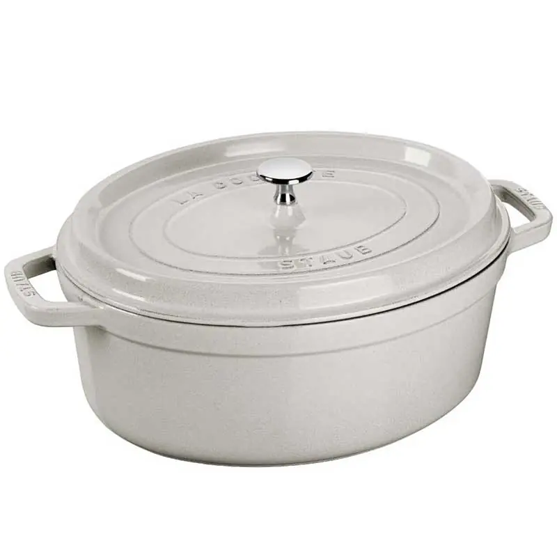 Staub Cocotte Ovale 29 cm Tartufo Bianco Sconto