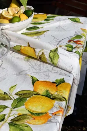 Tessitura Toscana Telerie Tovaglia Limoncello 170x270 cm Consegna Rapida