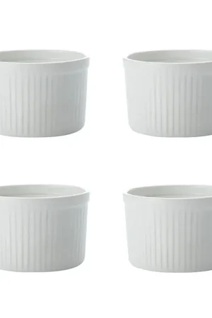 Maxwell & Williams Set 4pz Ramekin Bianco 10x7 cm Soddisfatti O Rimborsati