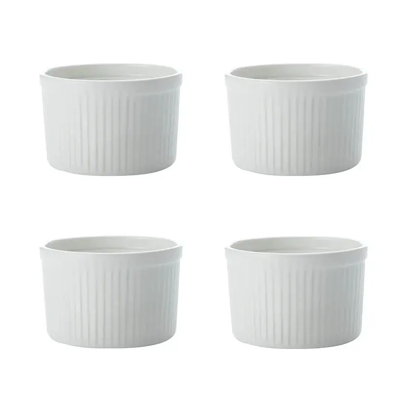 Maxwell & Williams Set 4pz Ramekin Bianco 10x7 cm Soddisfatti O Rimborsati