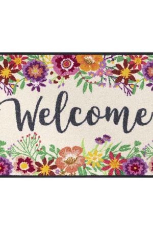 Wash + Dry Tappeto Welcome Blooming 50x75 cm Must-Have
