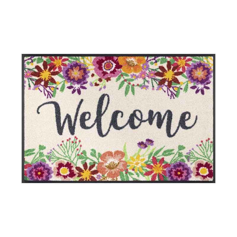 Wash + Dry Tappeto Welcome Blooming 50x75 cm Must-Have