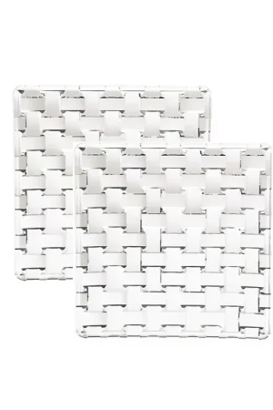 Nachtmann set 2 Piattini da portata quadrati 14 cm Bossa Nova Ultima Occasione