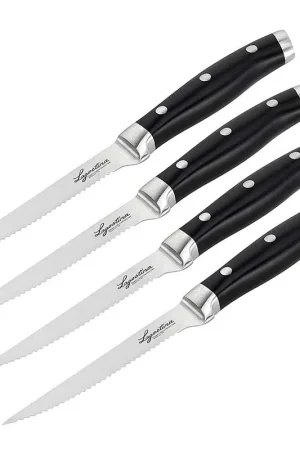 Lagostina Set 4 coltelli bistecca acciaio inox Lama 12.5 cm Occasione