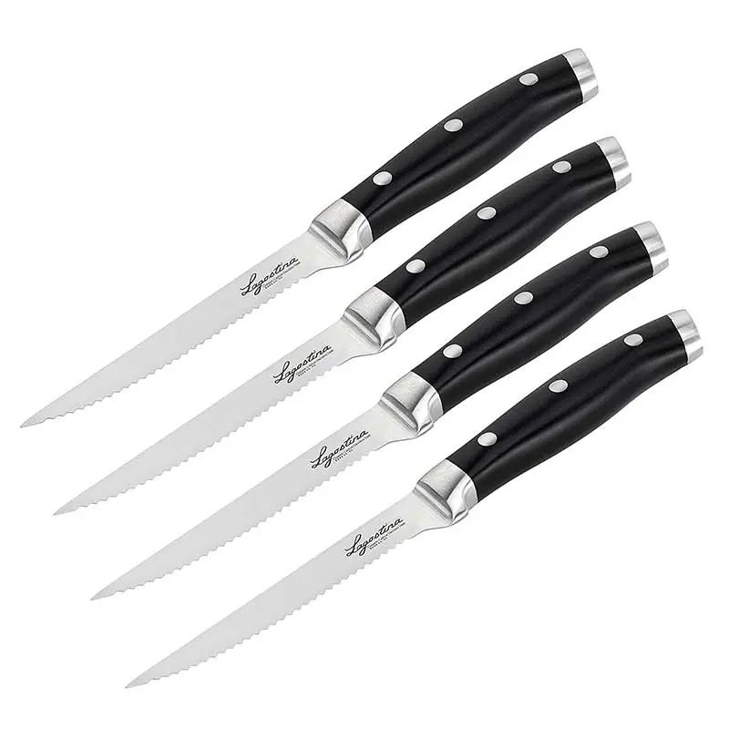 Lagostina Set 4 coltelli bistecca acciaio inox Lama 12.5 cm Occasione