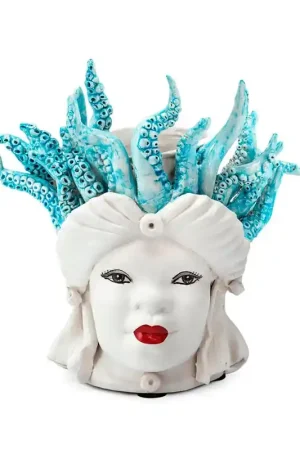 Verus Ceramiche Abhika Testa di Moro Lady Small Medusa 22 cm Prezzo Conveniente