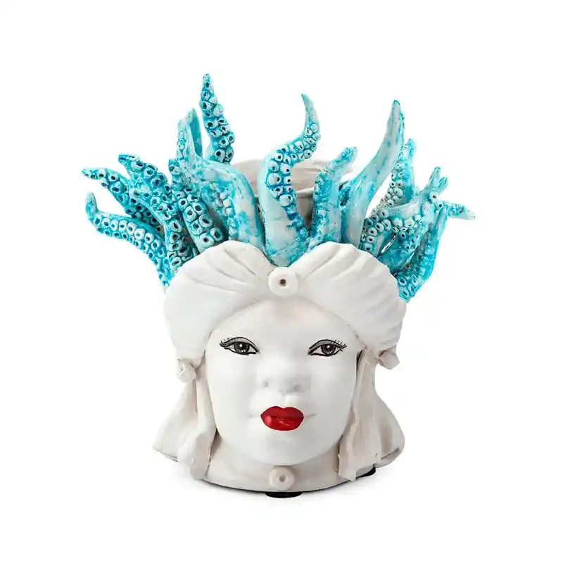 Verus Ceramiche Abhika Testa di Moro Lady Small Medusa 22 cm Prezzo Conveniente