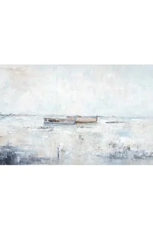 Compra Online Agave Quadro Quiete Dipinto a Mano 140x70 cm