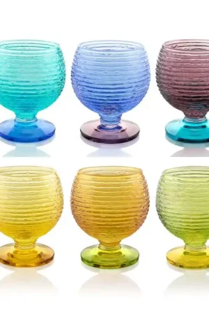IVV Set sei calici Liquori Multicolor 70 ml Scelto Dai Clienti