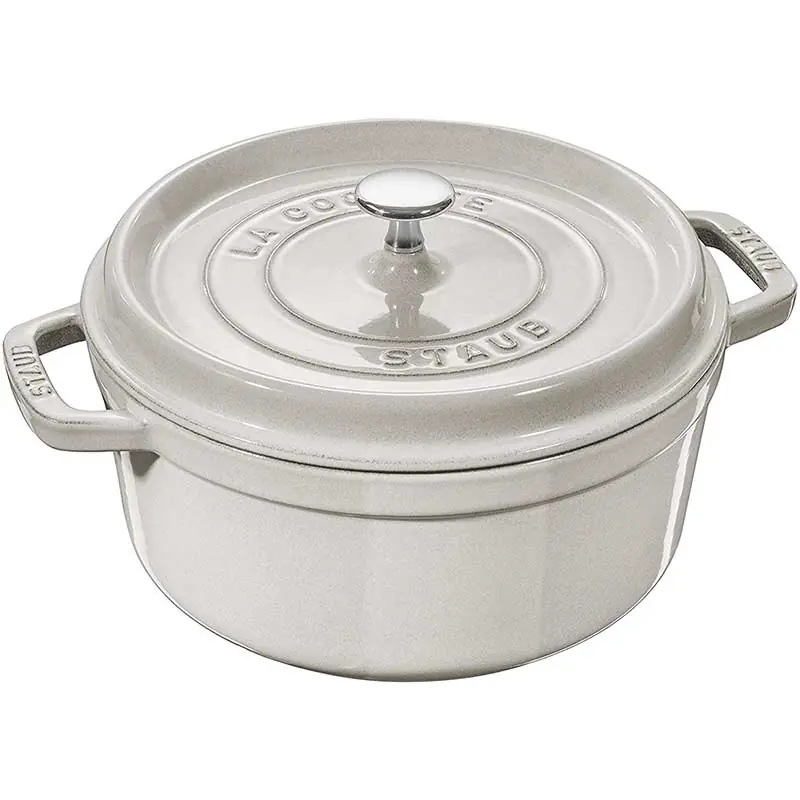 Esclusivo Staub Cocotte tonda 26 cm Tartufo Bianco