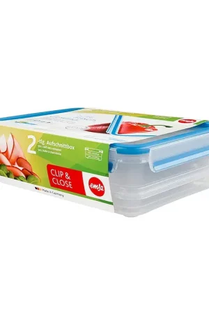 Prezzo Conveniente Emsa Contenitore Doppio Per Affettati Clip & Close