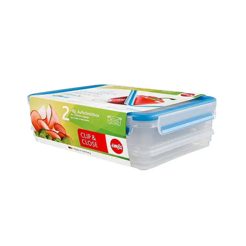 Prezzo Conveniente Emsa Contenitore Doppio Per Affettati Clip & Close