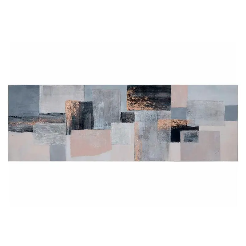 Agave Quadro Dimensioni Astratte Dipinto A Mano 150x50 cm Offerta Limitata