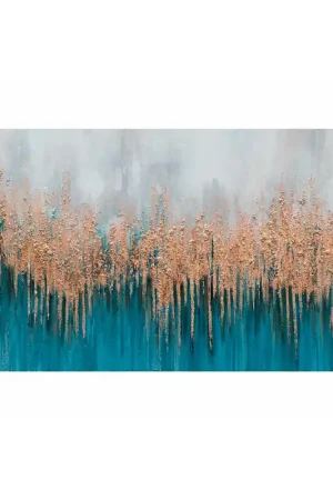 Offerta Lampo Agave Quadro Blue Art Dipinto A Mano 150x70 cm