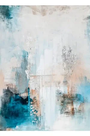 Agave Quadro Zaffiro Dipinto A Mano 90x120 cm Saldi