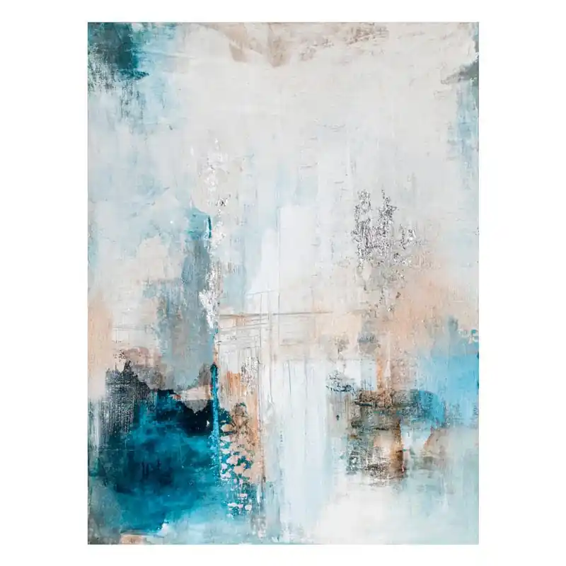 Agave Quadro Zaffiro Dipinto A Mano 90x120 cm Saldi