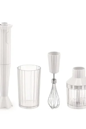 Alessi Kit Frullatore Immersione Plissé Bianco Promo Stagionale