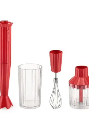 Alessi Kit Frullatore Immersione Plissé Rosso Solo Oggi
