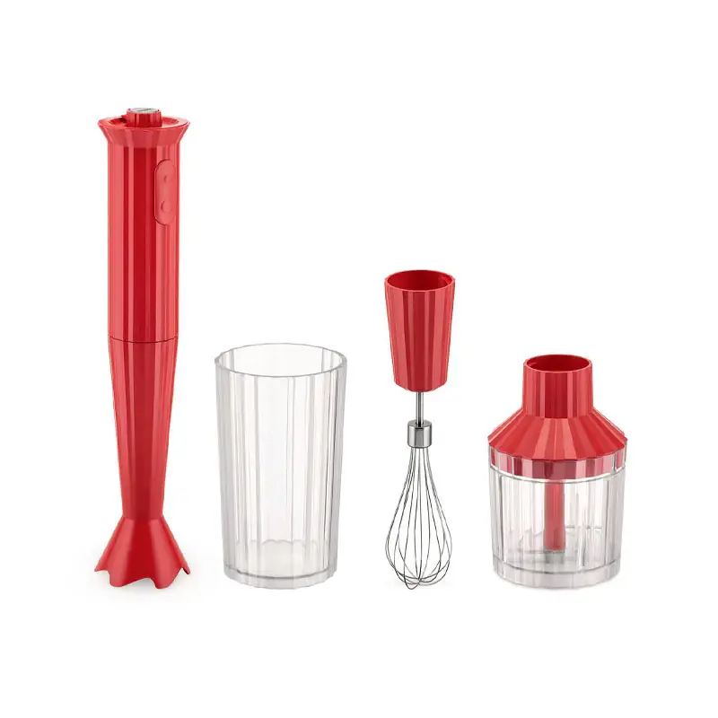 Alessi Kit Frullatore Immersione Plissé Rosso Solo Oggi