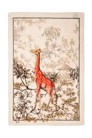 Scelto Dai Clienti Tessitura Toscana Strofinaccio Savana Giraffa 50x70 cm