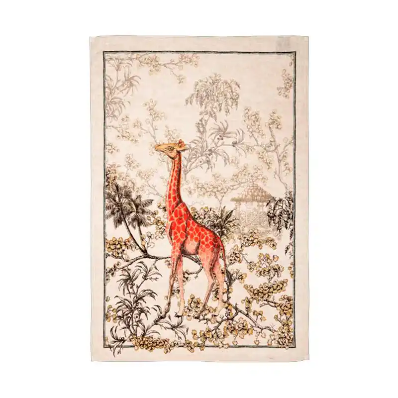 Scelto Dai Clienti Tessitura Toscana Strofinaccio Savana Giraffa 50x70 cm