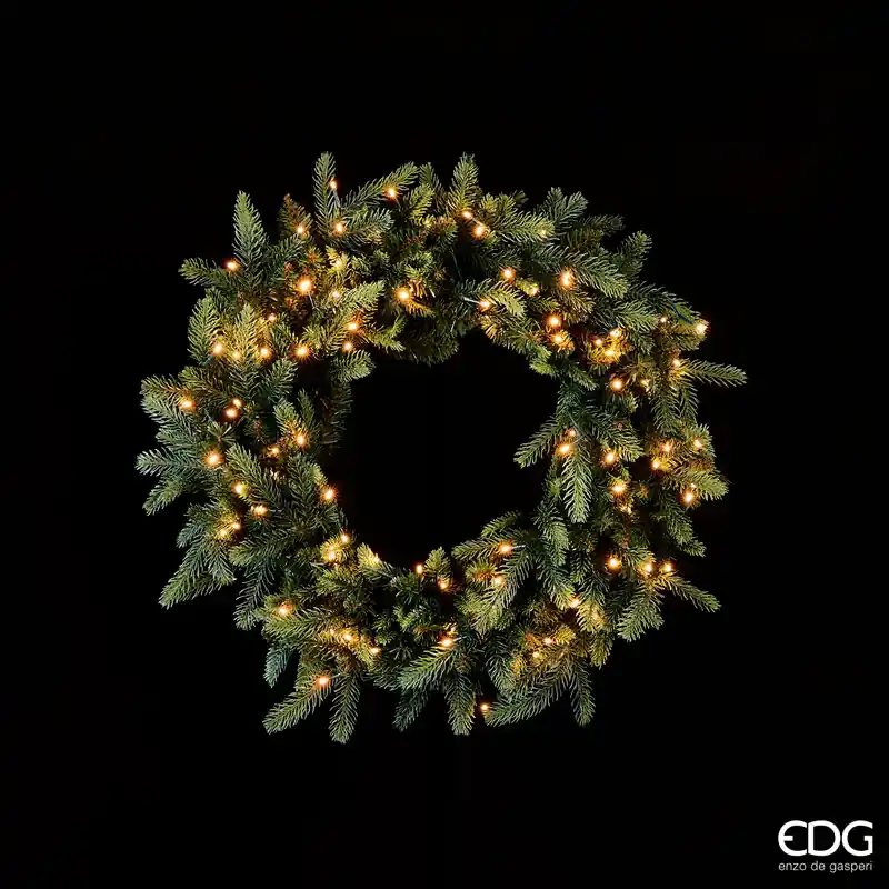 Più Venduto EDG Enzo De Gasperi Ghirlanda Luxury con 100 Luci led D 60 cm