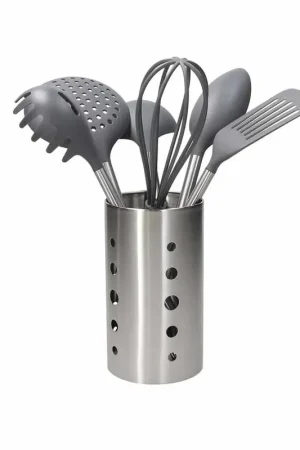 Nuova Collezione Tognana Set 6 Utensili Mythos acciaio inox con portautensili in omaggio