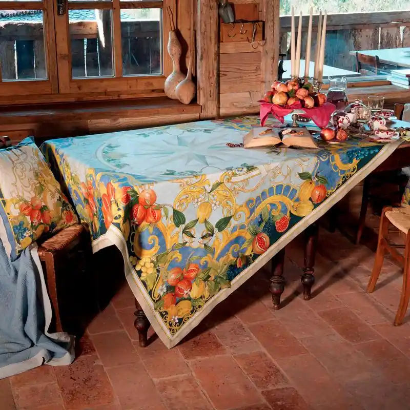 Non Perdere Tessitura Toscana Tovaglia Borea In Lino 170x270 cm