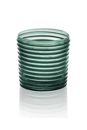 IVV Set 6 Bicchieri Acqua Vertigo Verde Pavone 30 cl Prezzo Basso