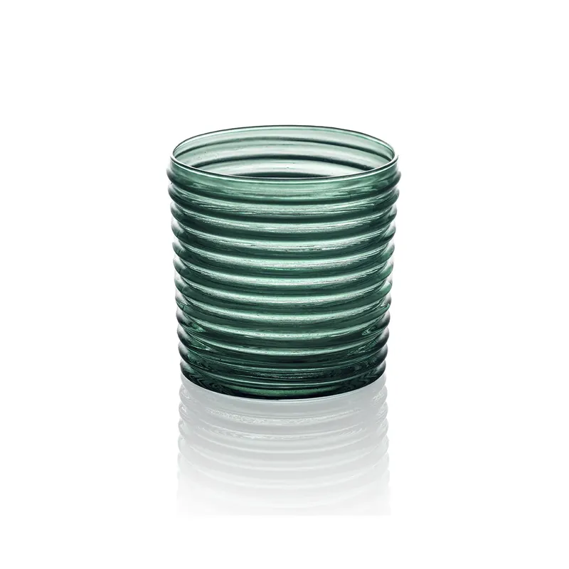 IVV Set 6 Bicchieri Acqua Vertigo Verde Pavone 30 cl Prezzo Basso