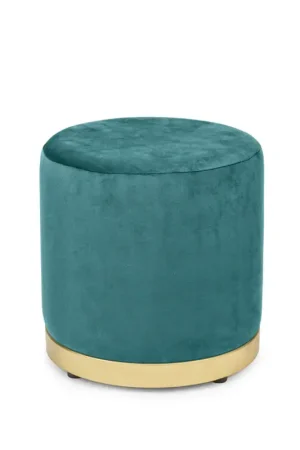 Fade Pouf Ring in Velluto Verde Bosco 40x42,5 cm Must-Have