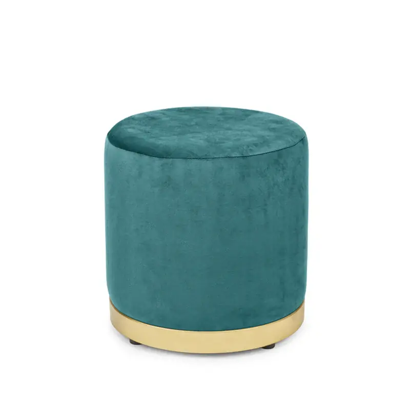 Fade Pouf Ring in Velluto Verde Bosco 40x42,5 cm Must-Have