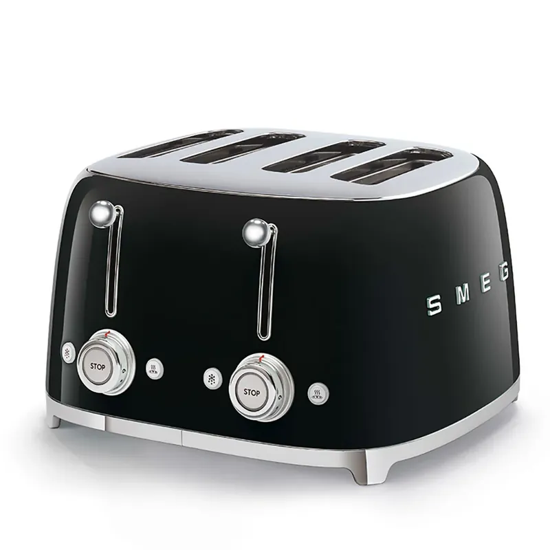 Prezzo Ridotto Smeg Tostapane 4x4 Nero Anni ’50 TSF03BLEU