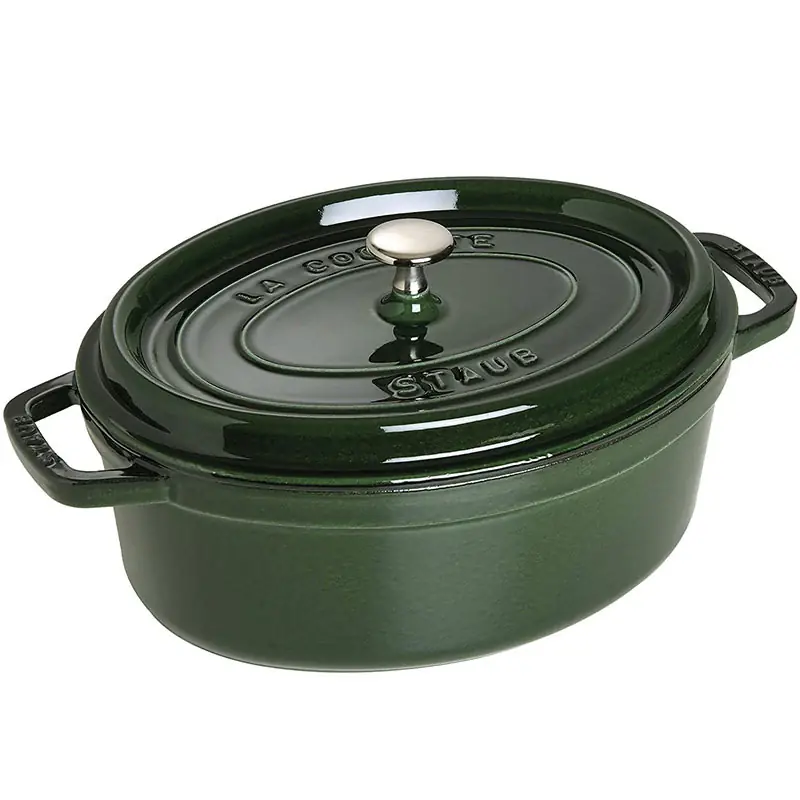 Staub Cocotte Ovale Verde Basilico 31 cm Soddisfatti O Rimborsati