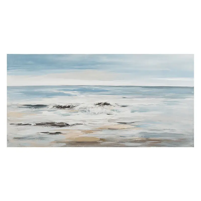 Agave Quadro Seaside Dipinto a Mano 140x70 cm Professionale
