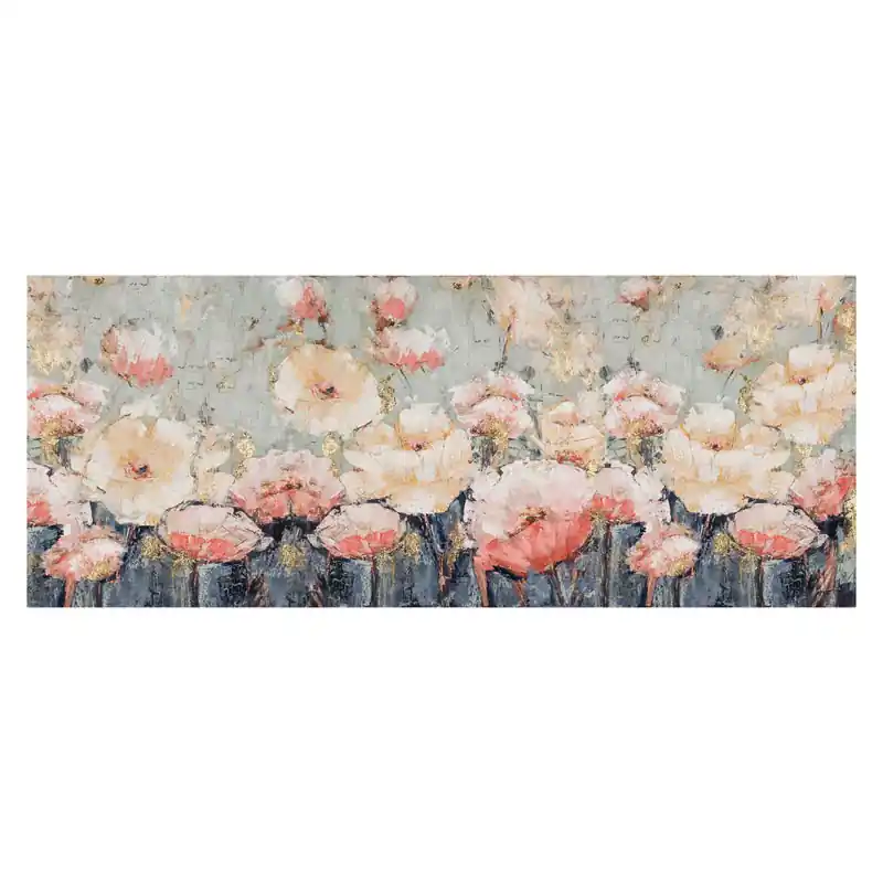 Agave Quadro Rich Flowers Dipinto a Mano 150x60 cm Pagamento Sicuro