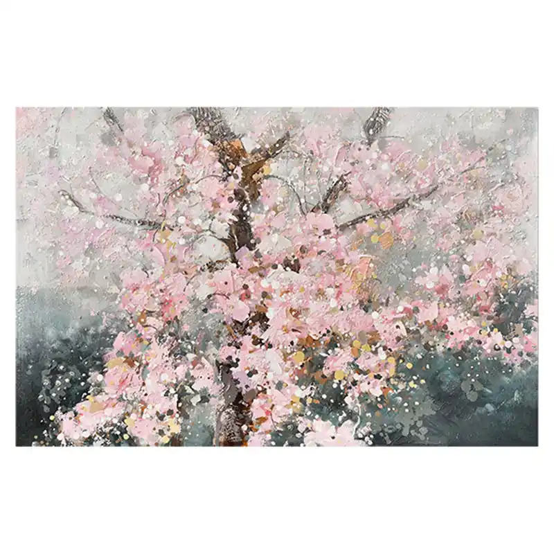A Buon Prezzo Agave Quadro Primavera d‘oriente Dipinto a Mano 120x80 cm