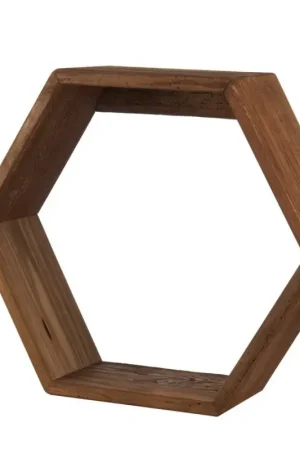 Consegna Rapida L‘Oca Nera Mensola Esagonale in Legno