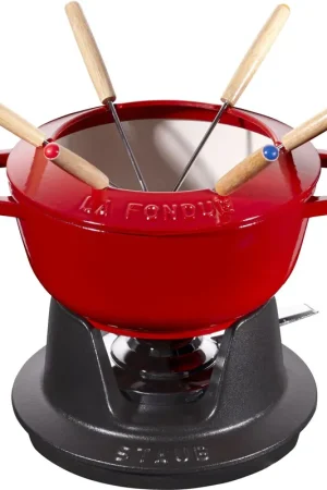 Occasione Staub Set Fonduta 10 pz Ciliegia D18 cm