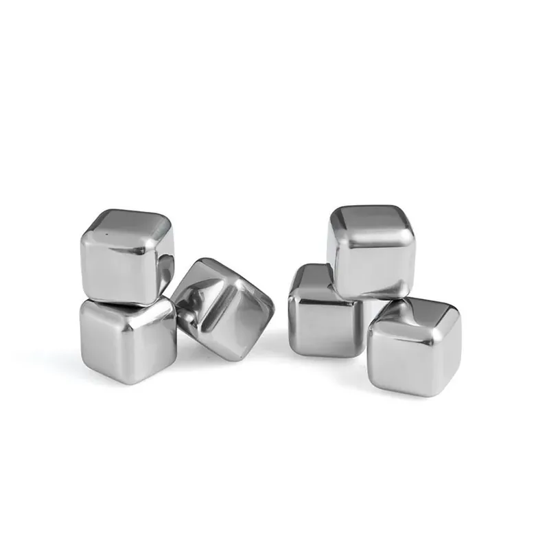 Più Venduto Evviva Cubetti di Ghiaccio in Acciaio Inox refrigeranti riutilizzabili 6 Pezzi
