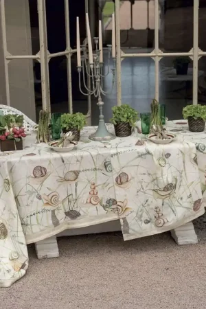 Tessitura Toscana Tovaglia Filoderba in Puro Lino Occasione
