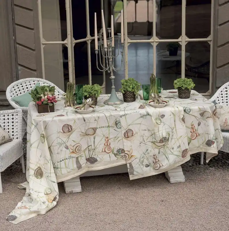 Tessitura Toscana Tovaglia Filoderba in Puro Lino Occasione