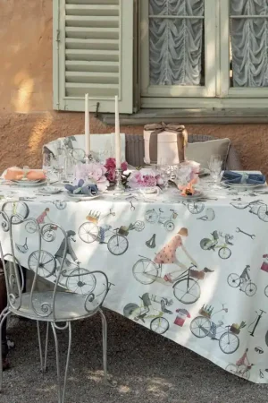 Prezzo Basso Tessitura Toscana Tovaglia Bikers in Cotone 170x270 cm